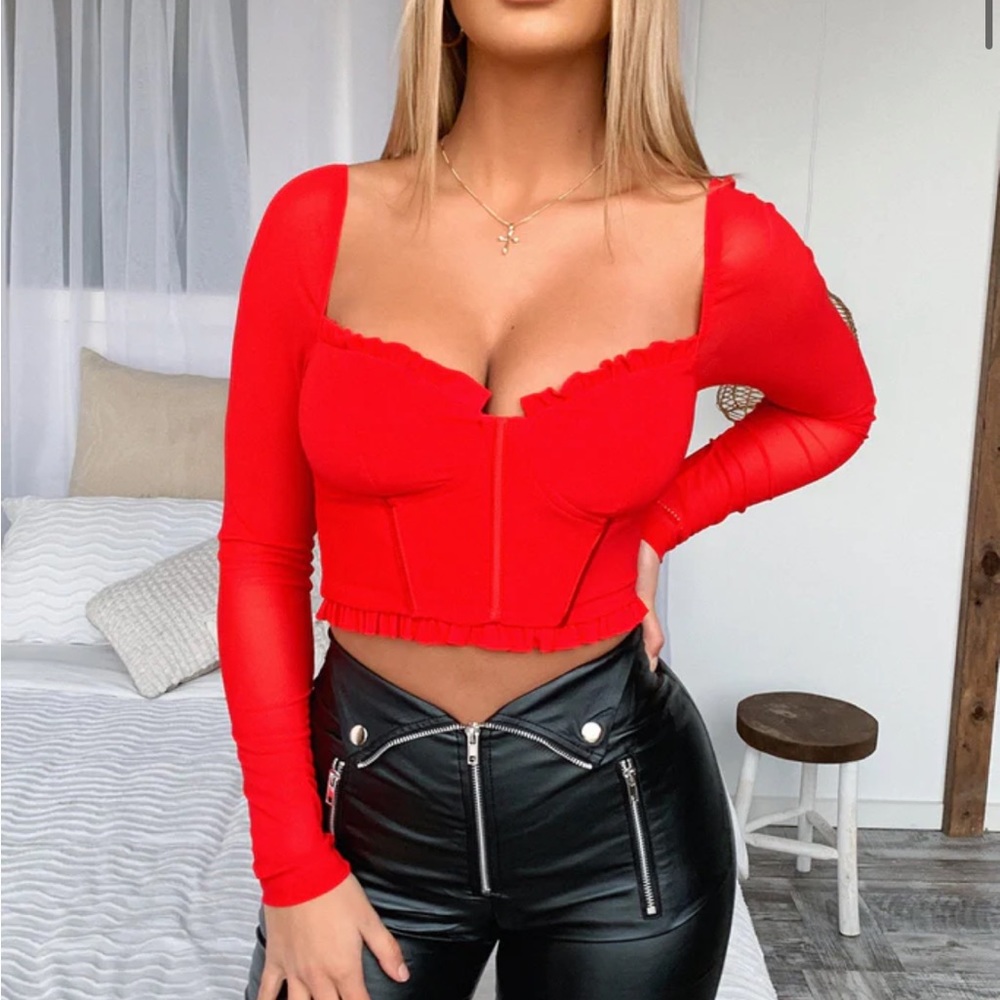 That’s So Fetch | Red Indra Corset Top